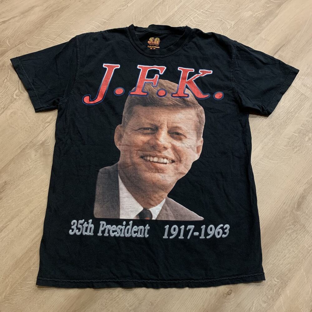 Sage Garments John F Kennedy JFK 35th President Memorial T-Shirt Men's Medium M